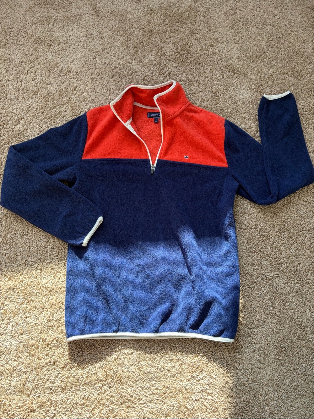 Crown & Ivy Men's Quarter-Zip Fleece Pullover